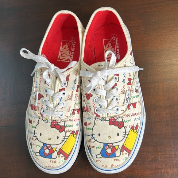 Vans X Hello Kitty Limited Edition 2014 Low Top Kids Sneakers size 4 - Picture 11 of 16